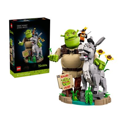Icons Shrek, Ciuchino e Gatto con gli Stivali LEGO