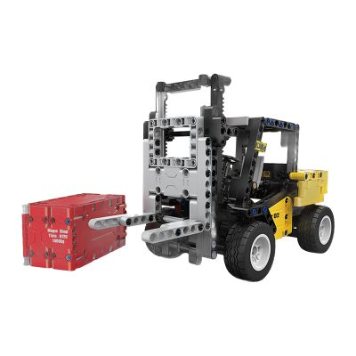Carrello Elevatore - Set Mattoncini Veicolo Industriale - 388 Pezzi CADA